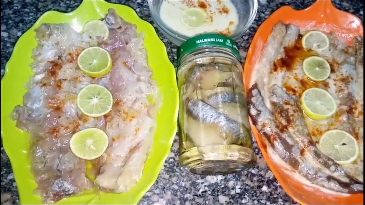 طريقة خلي الفسيخ والرنجة بسهولة وتوضيبها وحفظها وتقديمها بسلطة الطحينية والشطة والزيت والليمون..