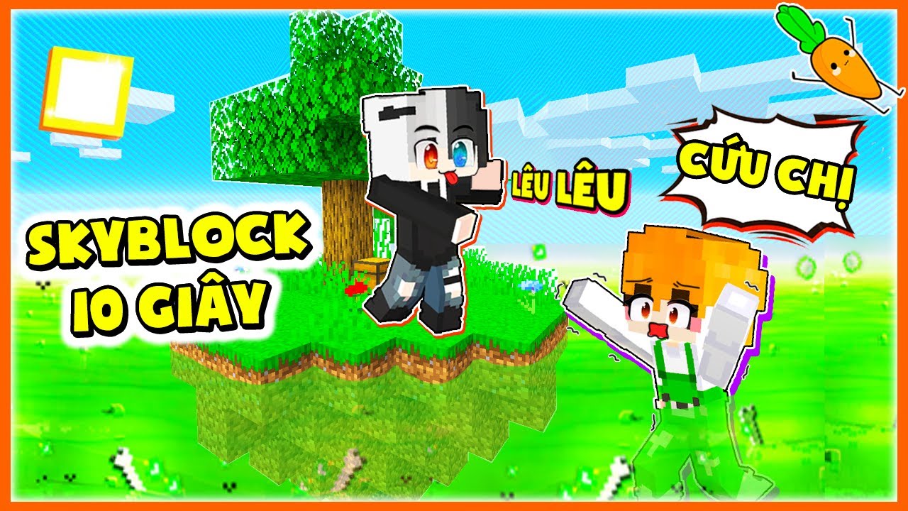 Kamui Thử Thách Sinh Tồn Trên Đảo Sky Block thoát khỏi AXIT cùng Siro Trong Minecraft