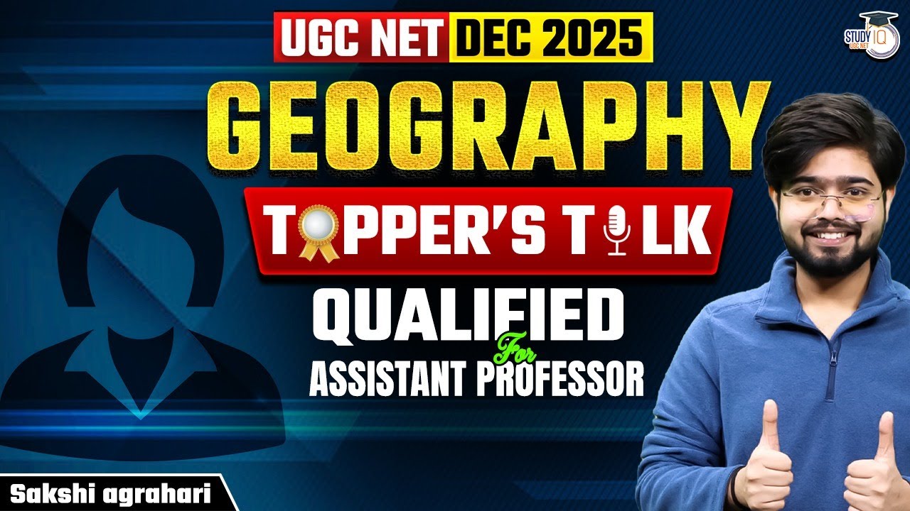 UGC NET DEC 2025 | UGC NET GEOGRAPHY TOPEER'S TALK