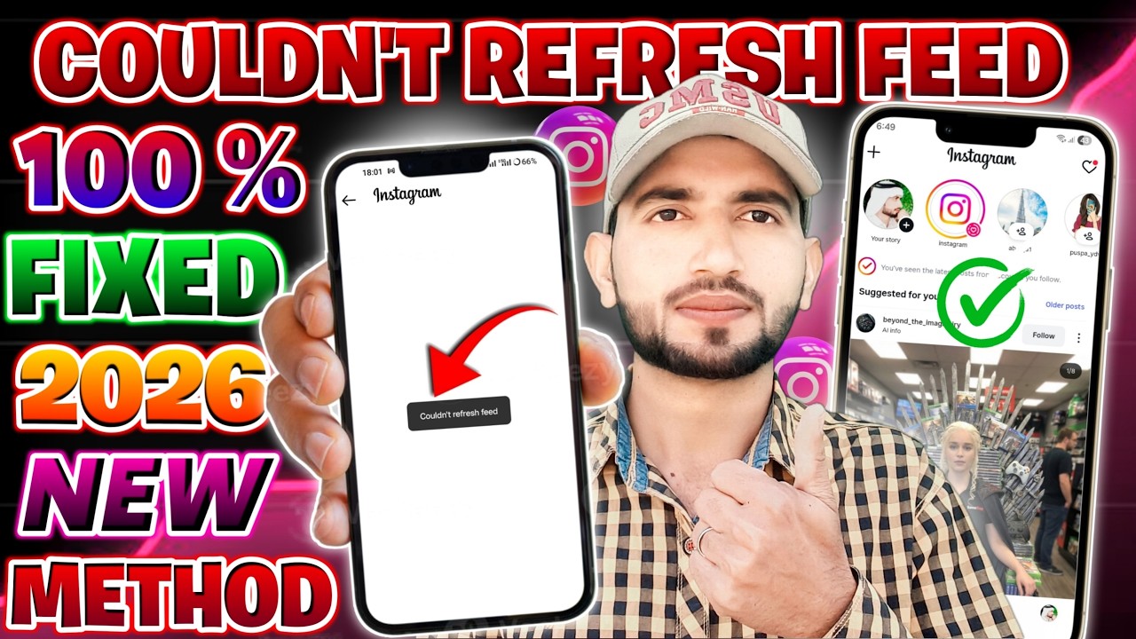 Instagram Couldn't Refresh Feed Problem Fix 2026 | Instagram Feed Nahi Chal Raha ✅
