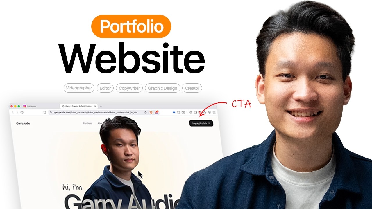 Gw Bikin Portfolio Website SEKEREN INI Cuma 9 Menit Pakai AI