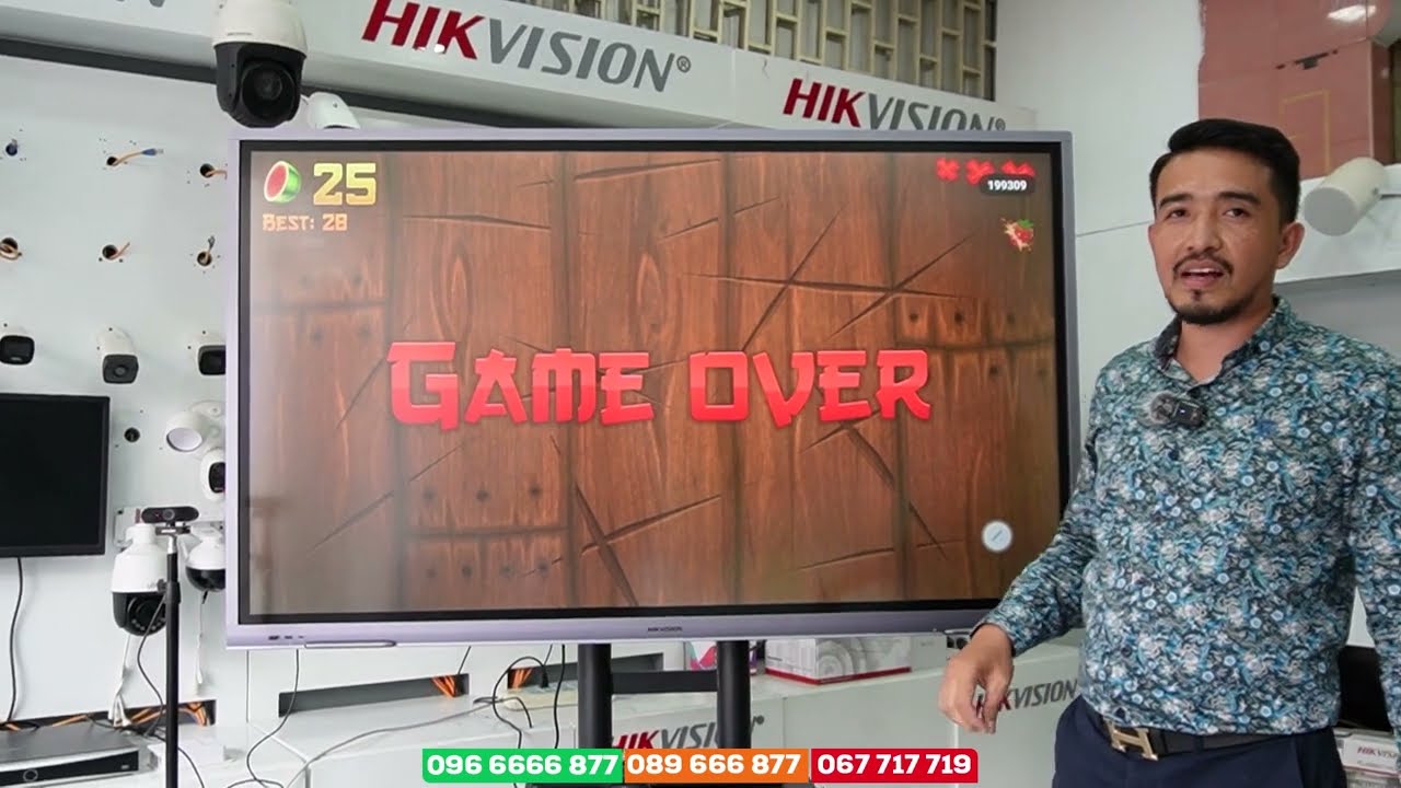 Hikvision Interactive Tablet ធ្វើការផង​ កម្សាន្ត​ផង