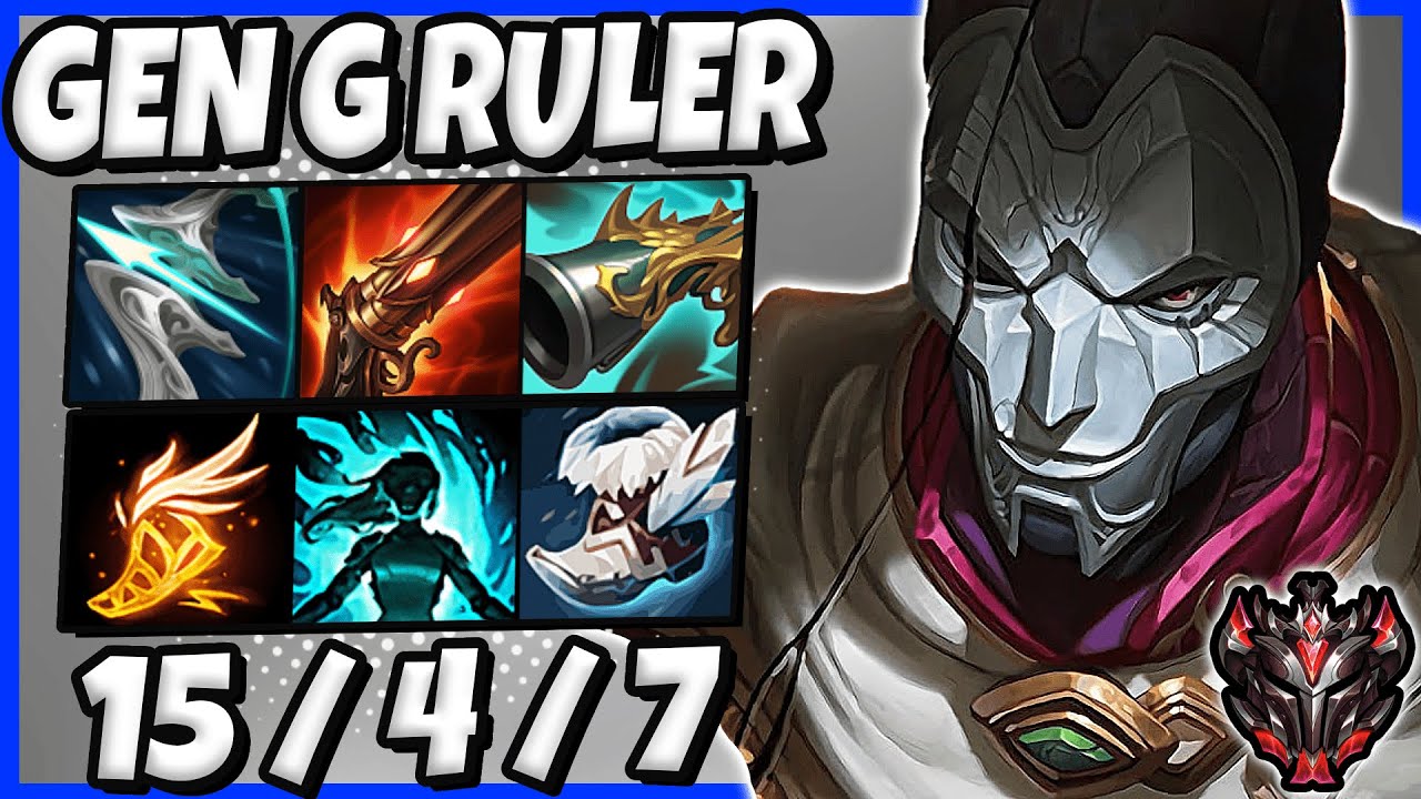 Jhin vs Caitlyn ADC [ Gen G Ruler ] Lol Korea Grandmaster Patch 11.23 ✅