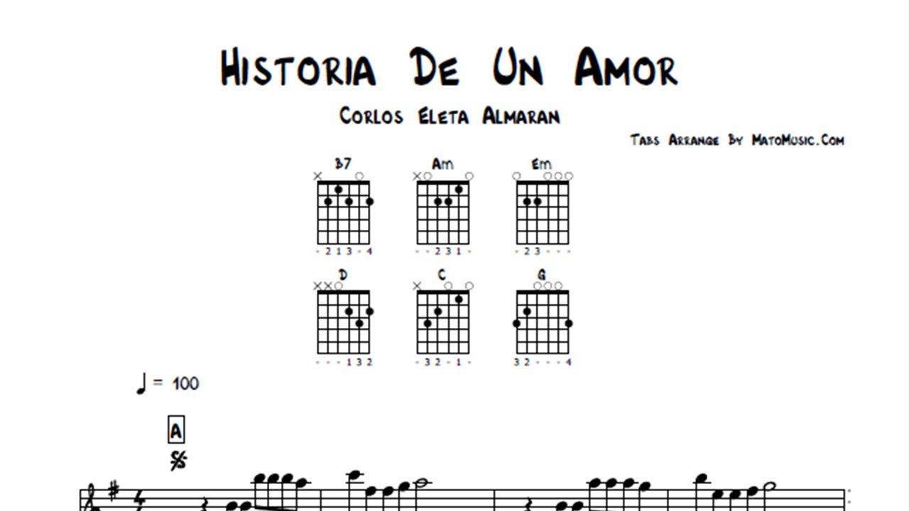 Historia De Un Amor Guitar Tabs | Guitar Pro | With Free Tabs Download