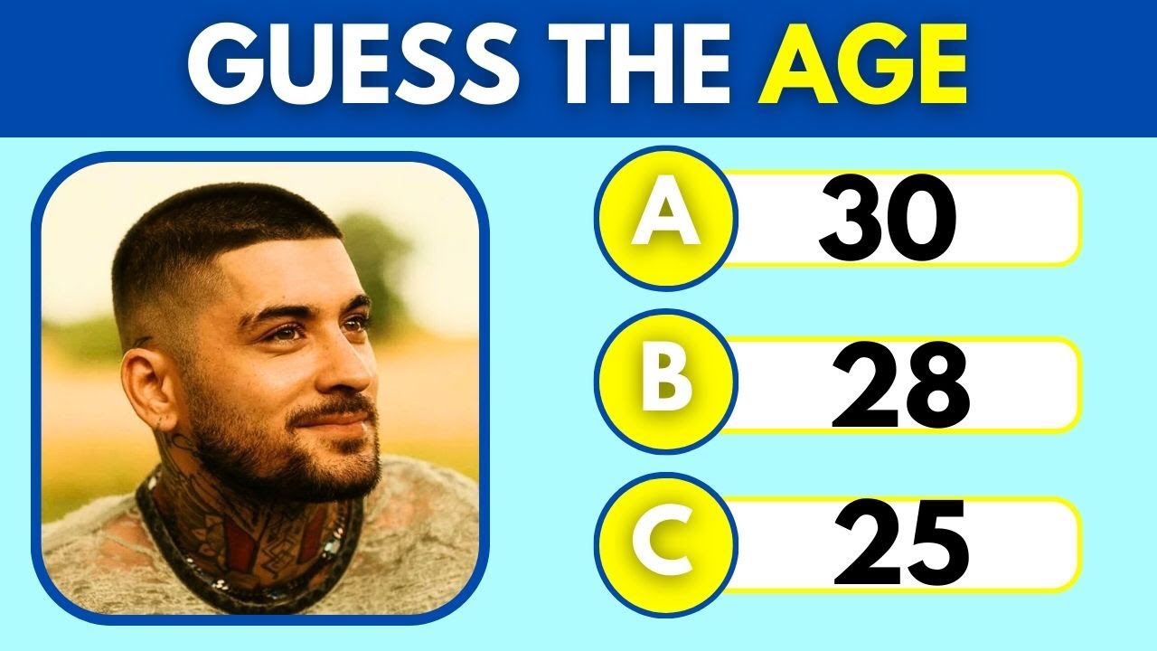 Guess The Celebrity&rsquo;s Age | Popular Celebrities Age Trivia!