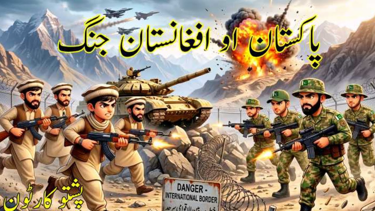 Pakistan 🇵🇰 V/S Afghanistan 🇦🇫 WAR ||Pashto Cartoon||