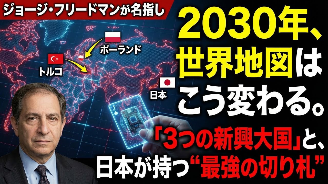 2030年、世界地図はこう変わる。ジョージ・フリードマンが名指しした「3つの新興大国」と、日本が持つ