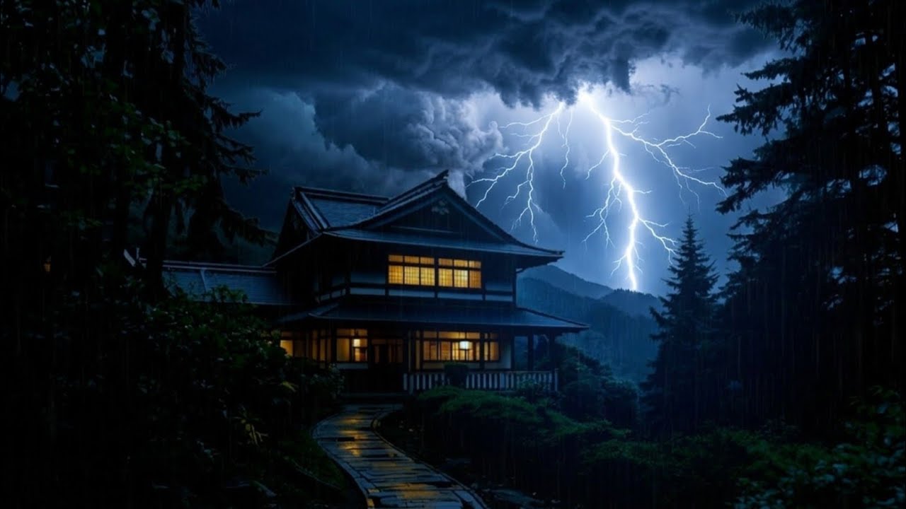 Powerful Thunderstorm Sounds with Heavy Rain & Loud Thunder for Deep Sleep Tonight ⛈️
