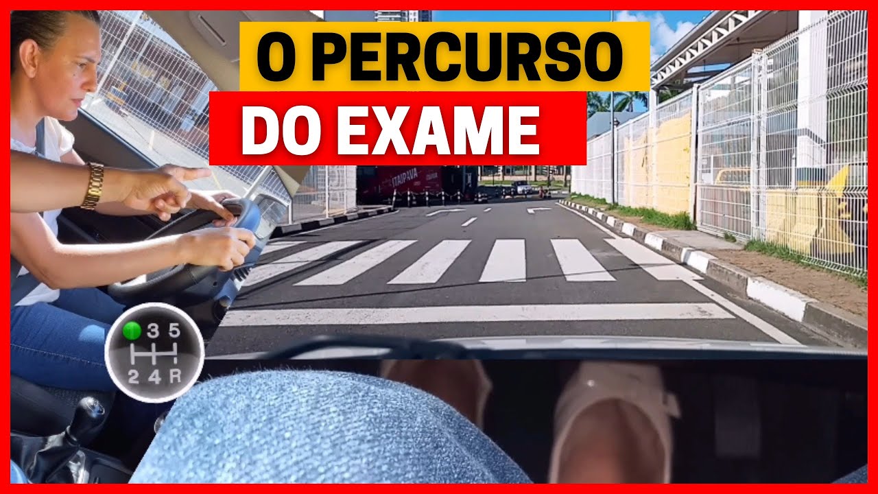 ALUNA FAZENDO O PERCURSO DO EXAME EM SALVADOR.
