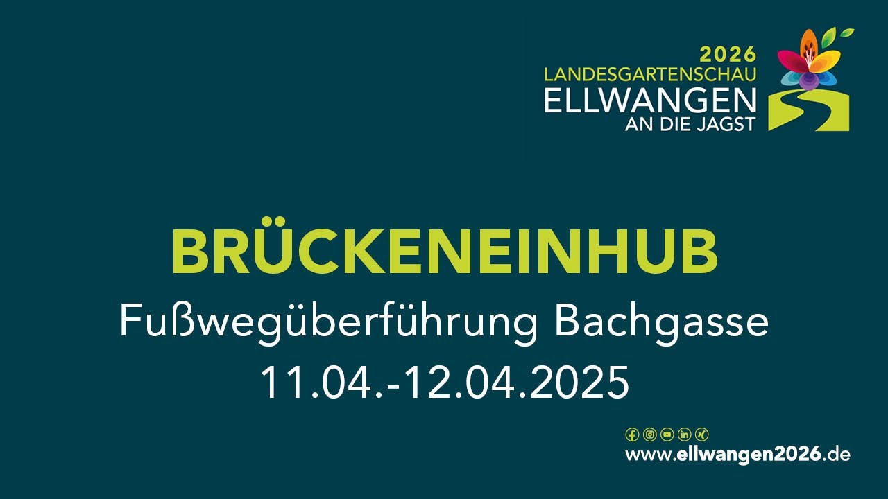 Fußwegüberführung Bachgasse 11.04.-12.04.2025