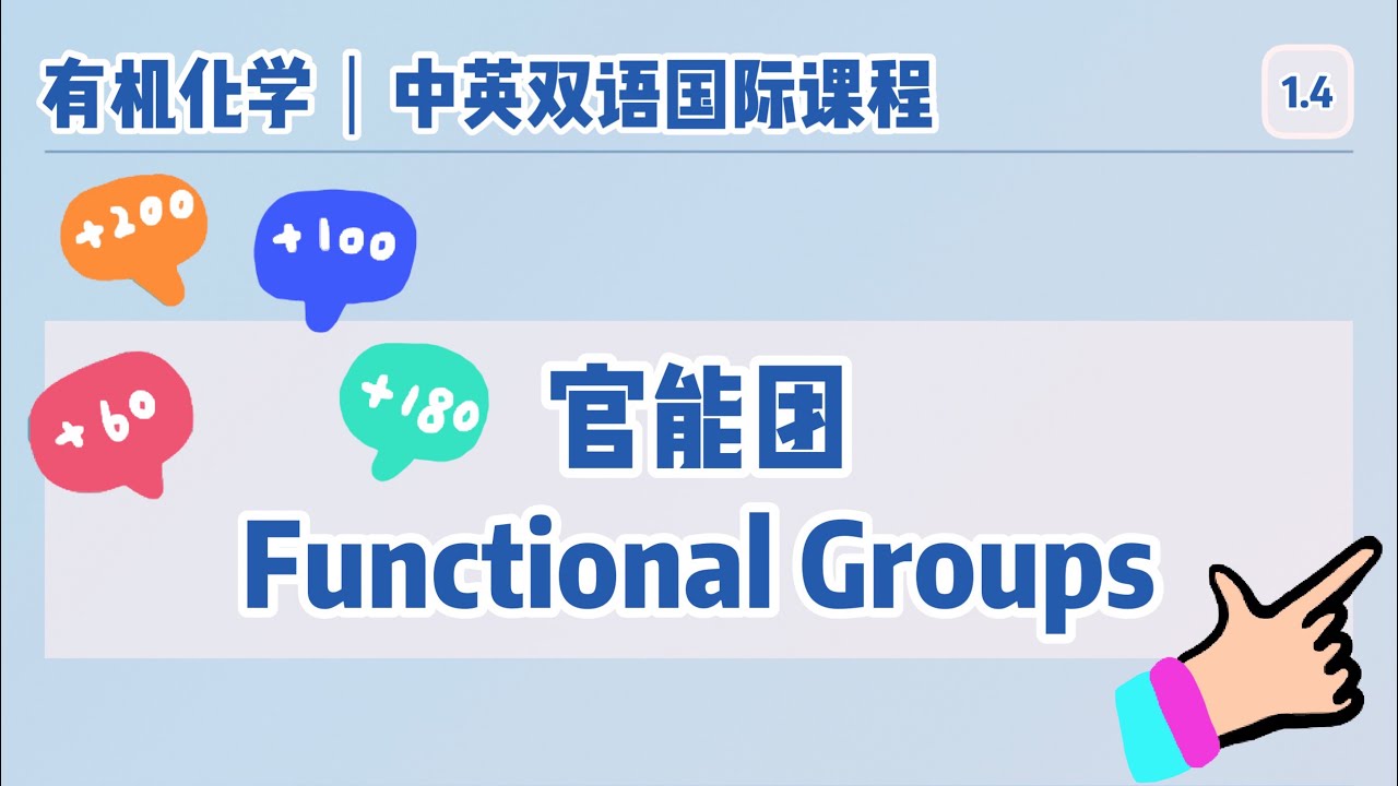 【中英双语国际课堂-有机化学】5分钟有机官能团简介之烷基苯基苄基 | Functional Groups: Alkyl, Phenyl & Benzyl Groups in 5 minutes