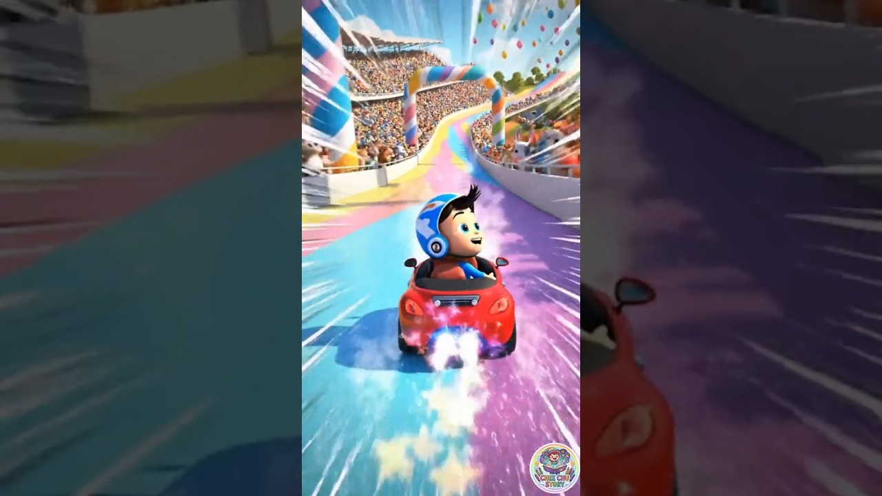 Car Songs for Kids Baby & Animal Car Race | Learn Colors with Vehicles 🚗🏁 