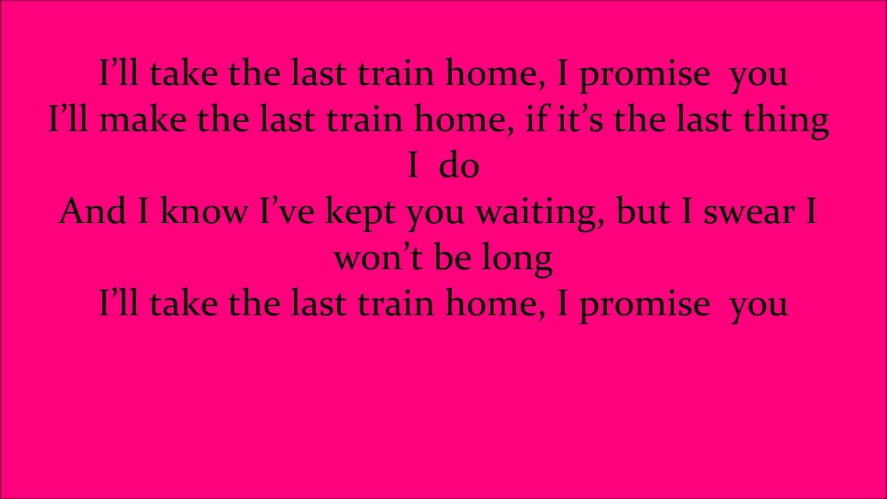 K-koke ft emeli sande - last train home lyrics new 2011!