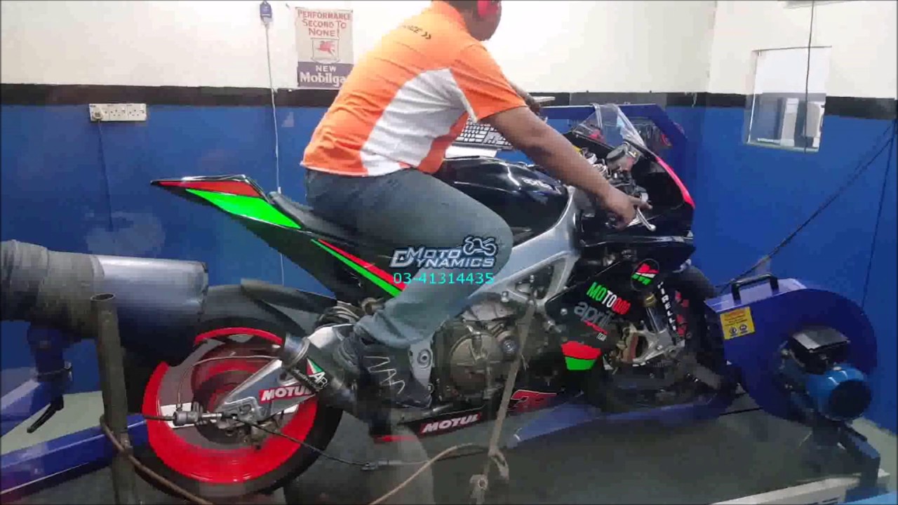 Aprilia RSV4 Factory Bazzaz ZFI ECU Dyno Tuning - Motodynamics Technology Malaysia