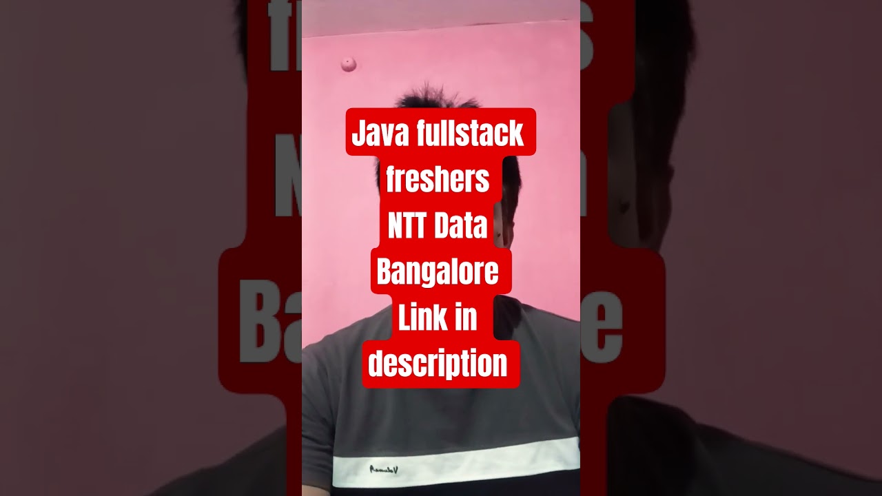NTT DATA #Full Stack Developer Job | ReactJS, NodeJS, SpringBoot | Bangalore IT Jobs 2025