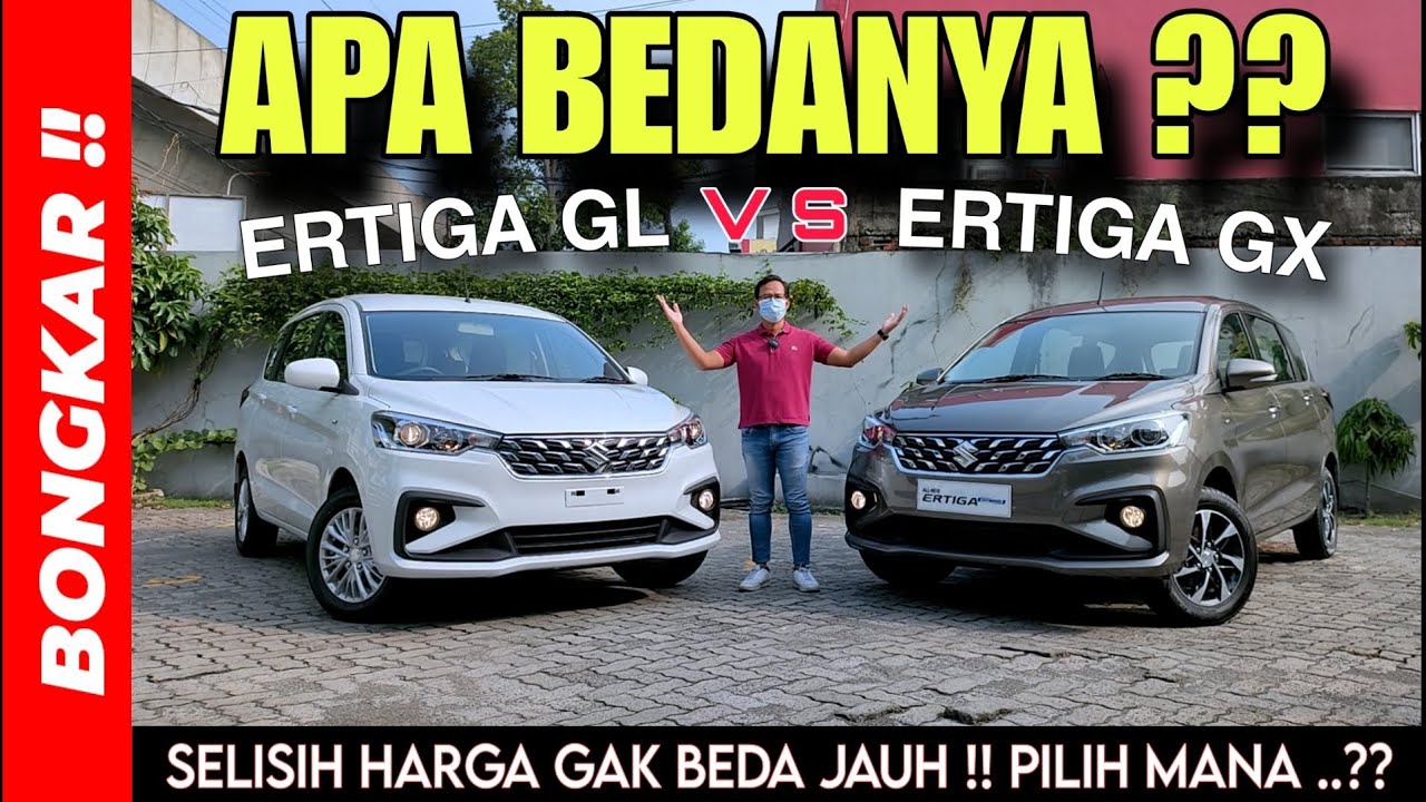 Bongkar !! PERBANDINGAN SUZUKI NEW ERTIGA TIPE 1.5 GL VS 1.5 GX HYBRID 2023 ||Exterior & Interior