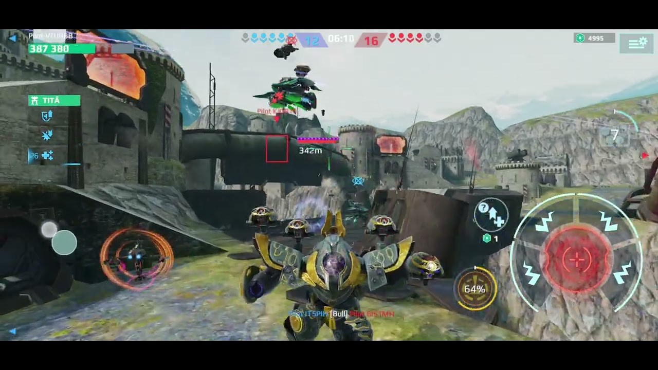 Test server no dia 10 de janeiro do war robots