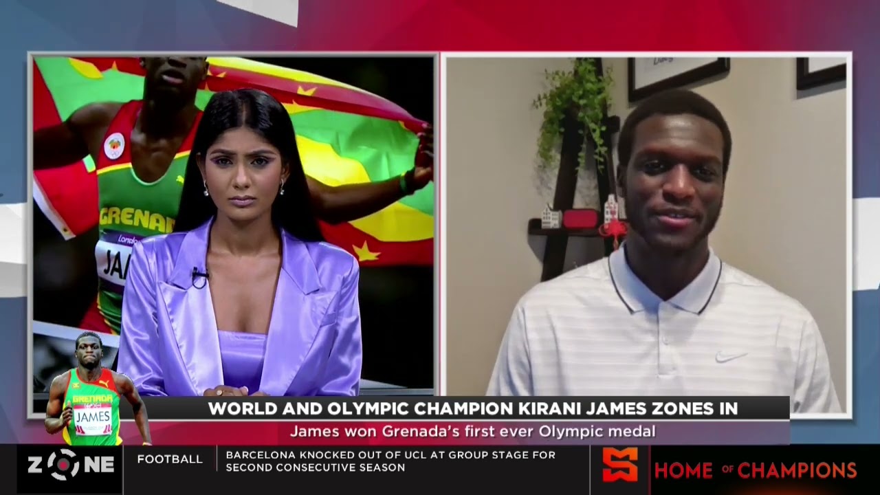 World and Olympic Champion Kirani James Zones in, James won Grenada's first ever Olympic medal