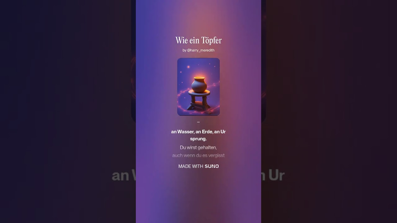 Wie ein Töpfer