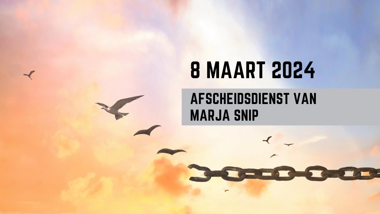 8 maart 2024 | Afscheidsdienst | 13:30 uur