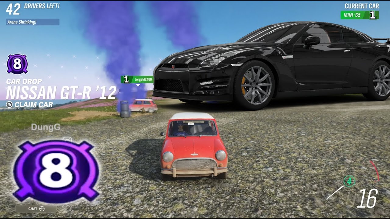 Forza Horizon 4 The Eliminator - Car Drop Level 8 - Nissan GTR