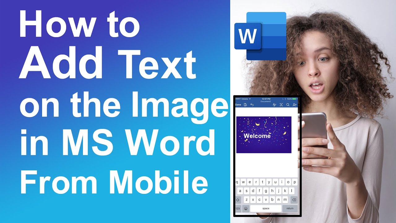 Как добавить текст на изображение в Word Mobile