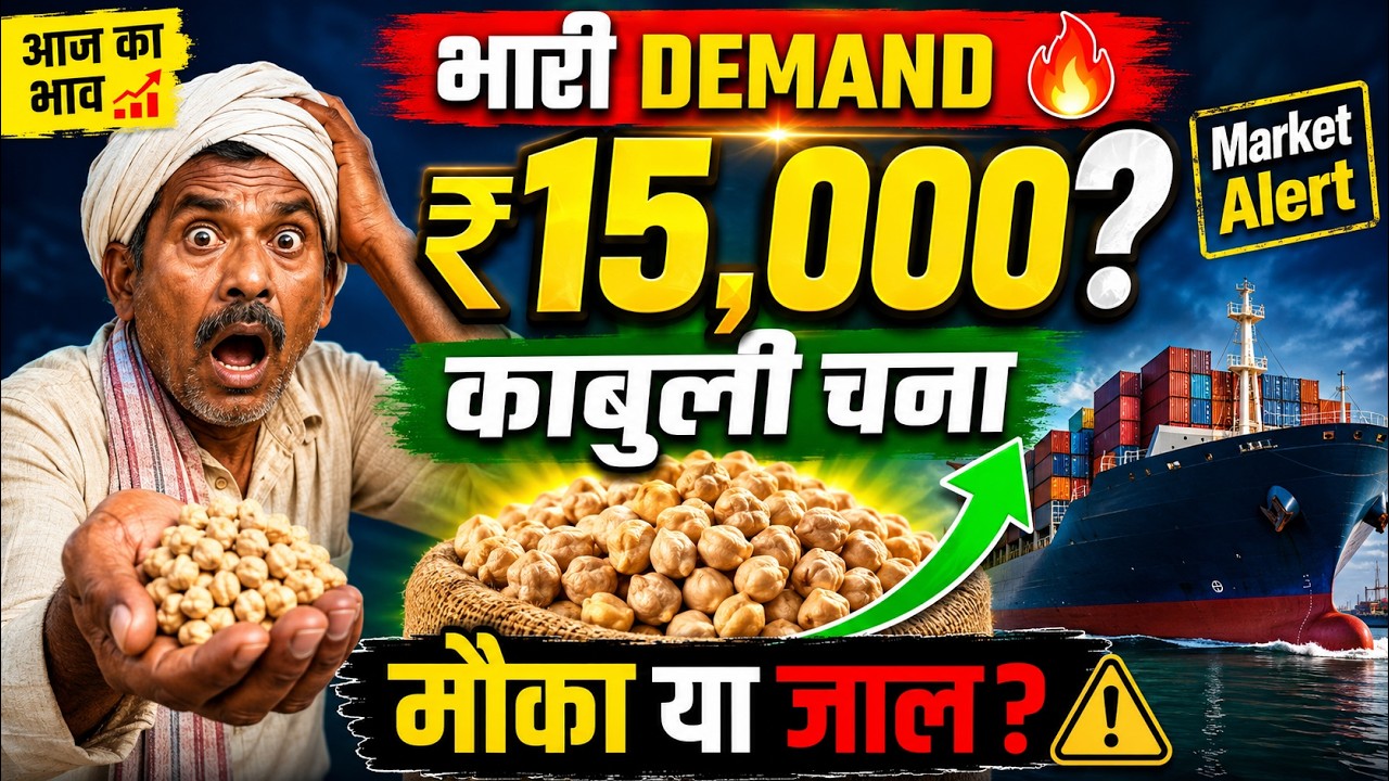 काबुली चना की भारी डिमांड 😱 क्या भाव ₹15,000 तक जाएगा? | Market AnalysisVN20260506 173559