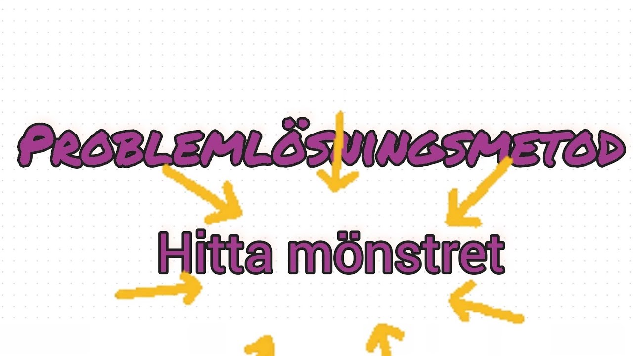 6.) NATIONELLA PROV i matematik åk 6: Mönster med kvadrater (Delprov E)