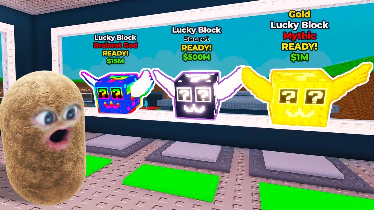 ラッキーブロックを開けまくって新しいブレインロットを盗むロブロックス (Roblox)