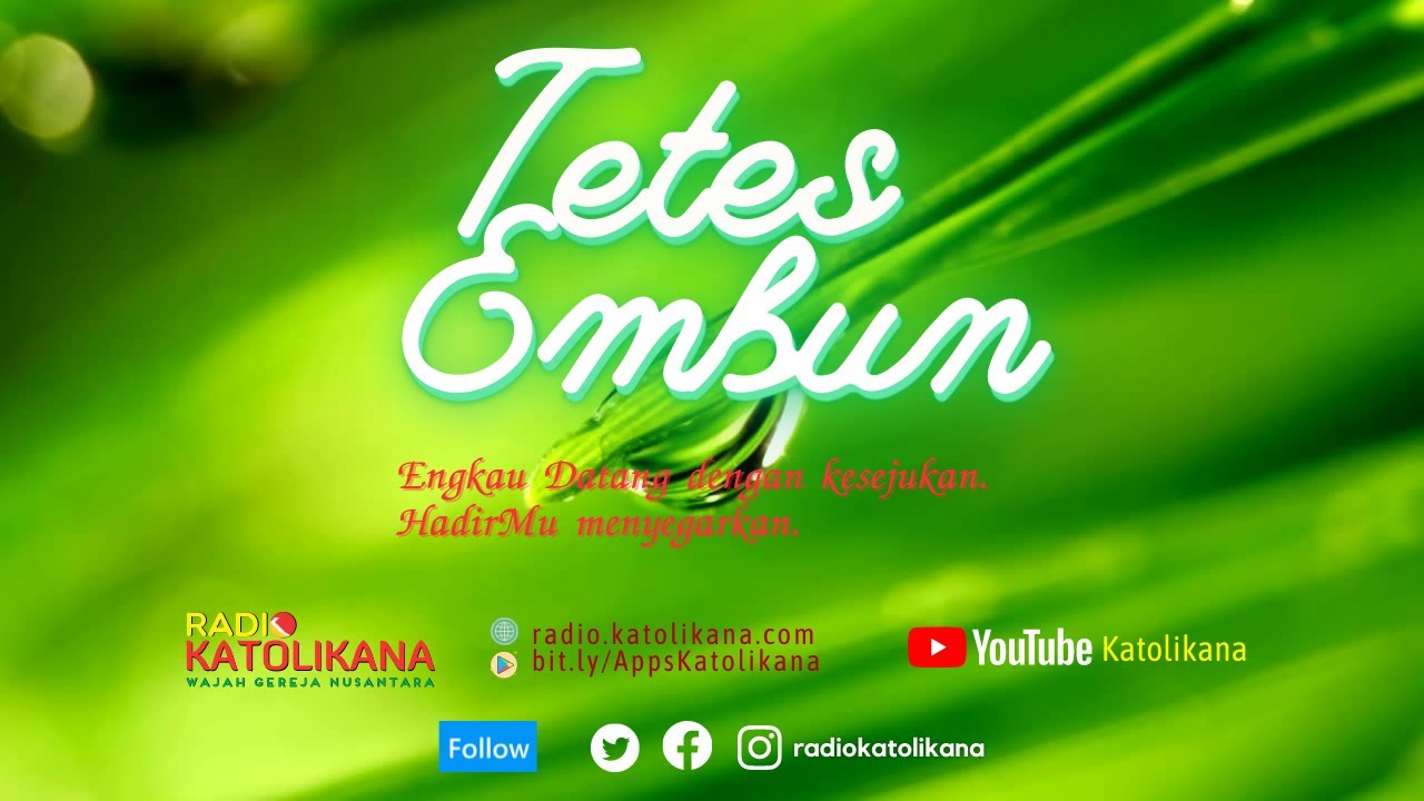 Tetes Embun 1 Januari 2021: Maria, Teladan Hidup Orang Beriman