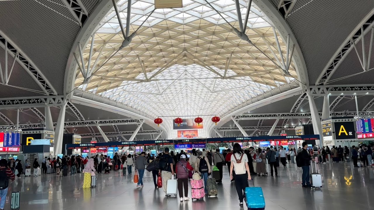 想不到這麼多人？廣州南站火車站，春運現狀紀實