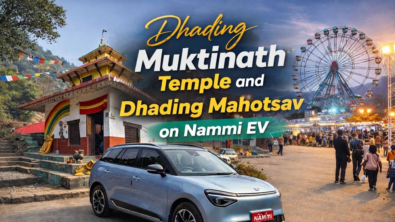 Dhading Muktinath Temple on Nammi EV Car | Dhading Mahotsav | Dhading Vlogs | Dhading Besi Tour