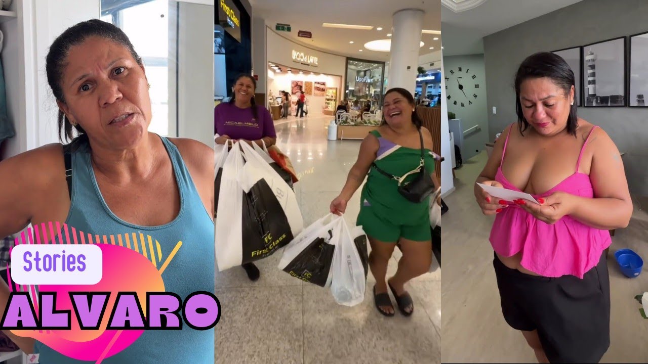 ALVARO LEVA LEYDI E MEIRE PARA FAZER COMPRAS •SURPRESA PARA LEYDI |STORIES ALVARO