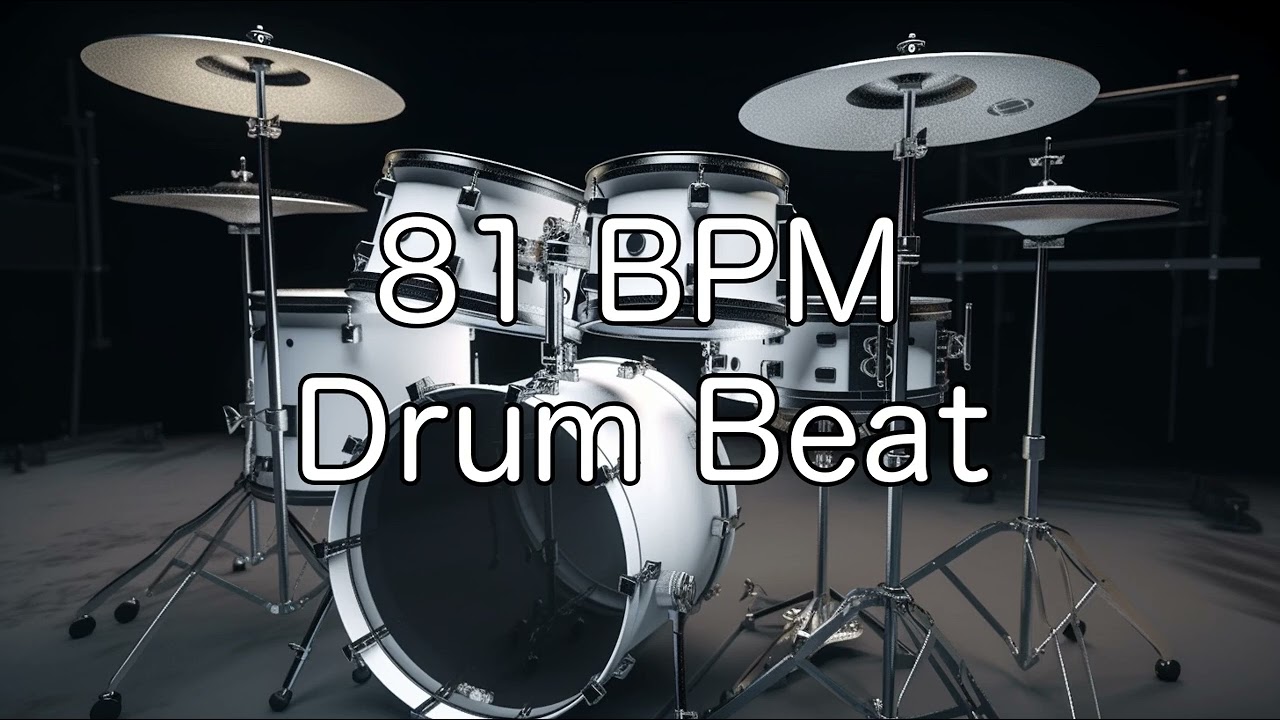 81 BPM Rock Drum Beat for Musical Practise