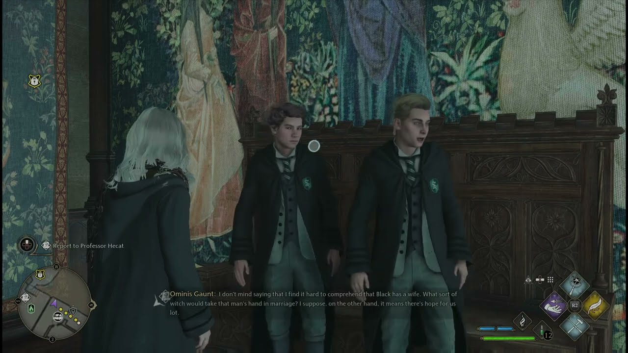 Ominus Gaunt being Snarky with Sebastian Sallow - Hogwarts Legacy
