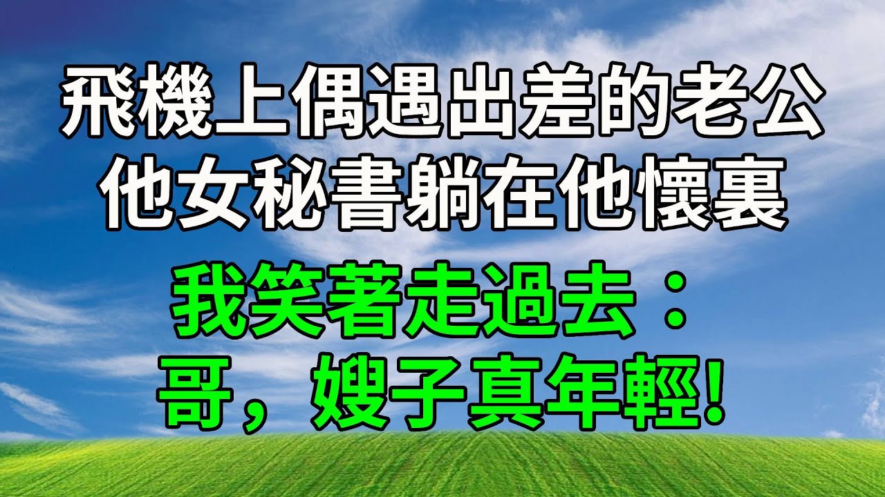 飛機上偶遇出差的老公，他女秘書躺在他懷裏，我笑著走過去：哥，嫂子真年輕!#生活經驗 #人生感悟 #故事分享 #情感故事 #為人處世 #正能量 #打脸