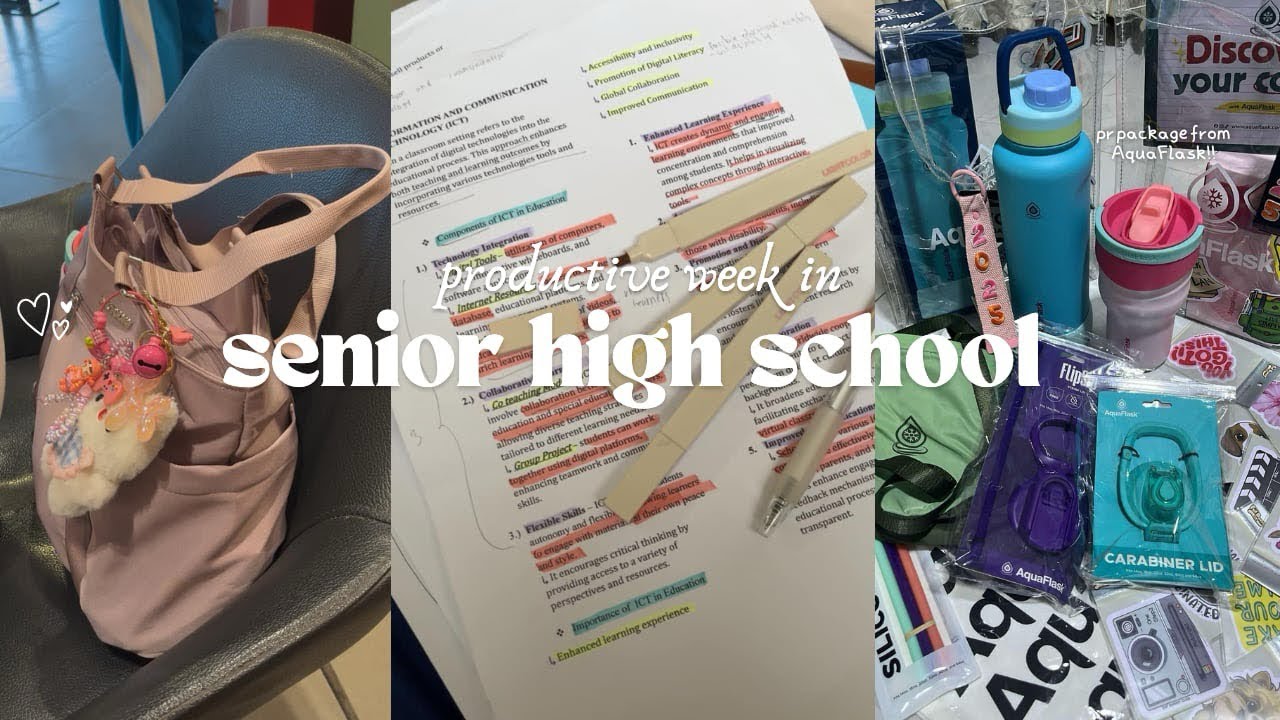 SHS diaries 💌 productive week, lots of PR unboxing, days at school, reorganizing my desk
