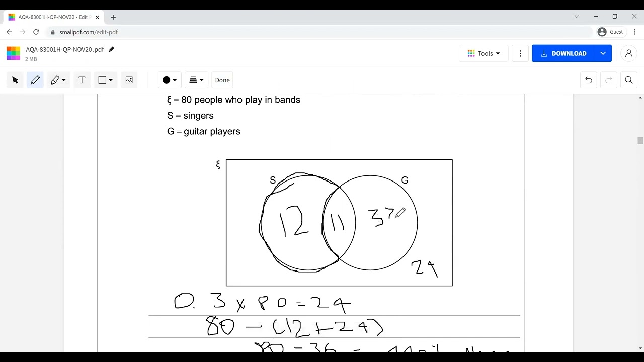AQA GCSE MATHS 2020   PAPER 1H REAL TIME SOLUTIONS