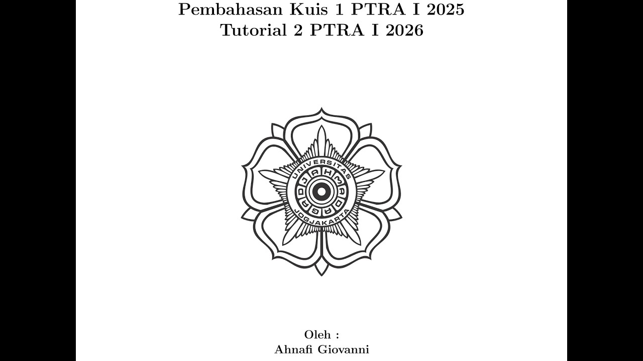 Tutorial 2 Teori Risiko Aktuaria I 2026