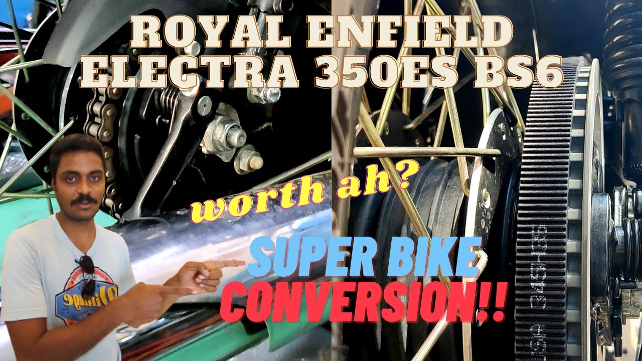 Royal Enfield Electra 350ES BS6 | Super Bike Conversion | Bullet Modification | Belt Drive | Tamil