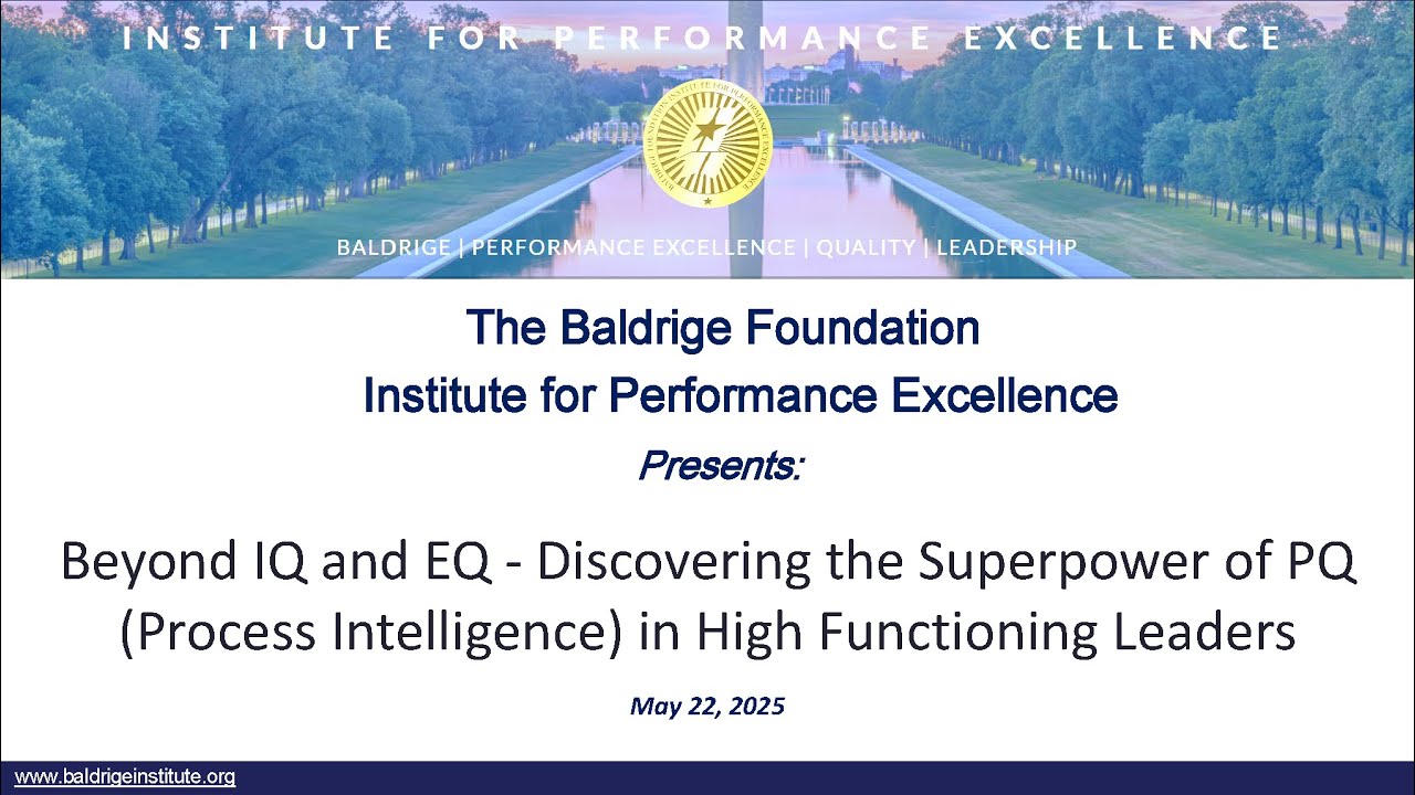 Baldrige Institute Webinar May 2025 Competitive Solutions