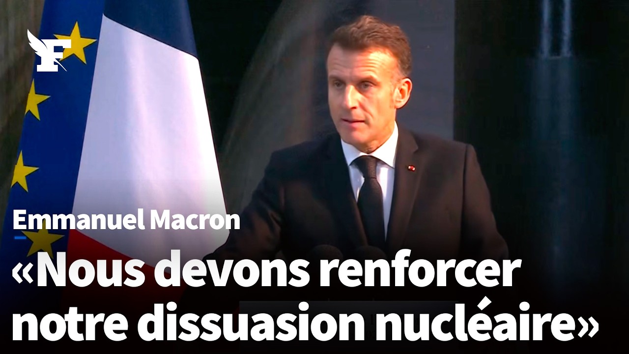 Dissuasion nucléaire: le discours d'Emmanuel Macron sur la base de l'Île longue