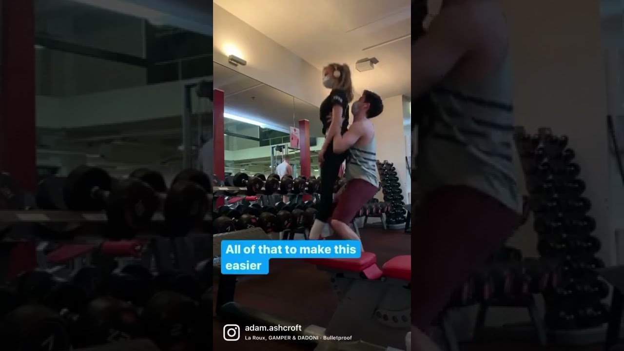 Ballet dancer male gym for lifting