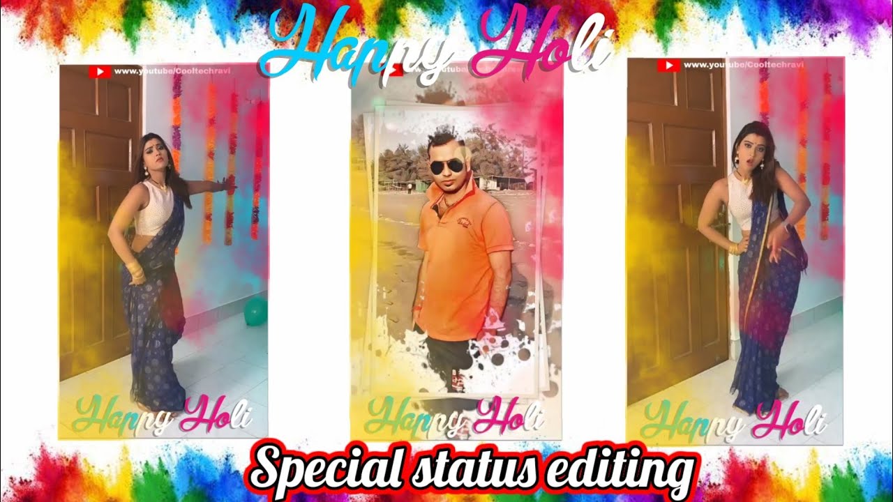 Holi special Instagram Reel Trending status editing// kainmaster editing tutorial 2021 #Cooltechravi