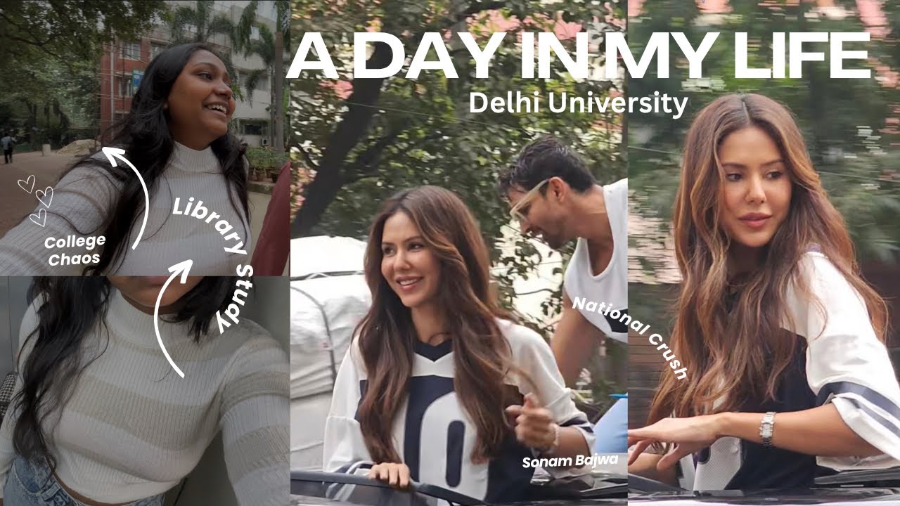DU College Life + Sonam Bajwa & Harshvardhan Rane! at campus | VLOG | MyMusings #deewanekideewaniyat