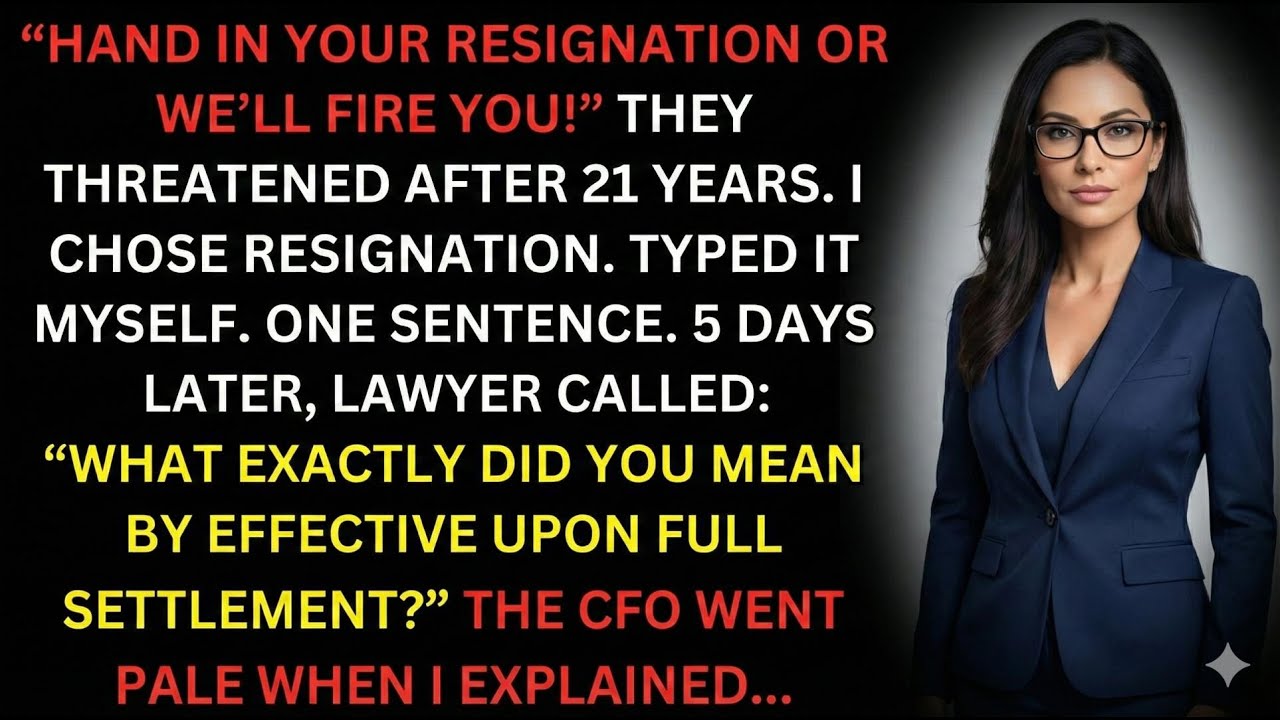 They Forced Me to Resign After 21 Years — One Sentence Cost Them $1.7 Million
