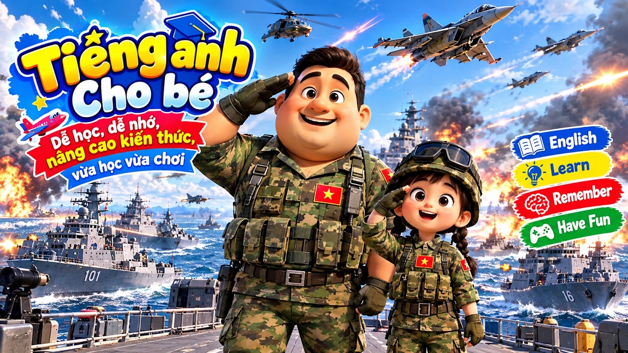C&ugrave;ng Ba V&agrave; B&eacute; Kh&aacute;m Ph&aacute; C&aacute;c Con T&agrave;u Bằng Tiếng Anh | Tiếng Anh 5 Ph&uacute;t