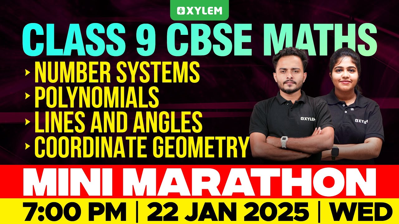 Class 9 CBSE Maths | Mini Marathon | Xylem Class 9 CBSE