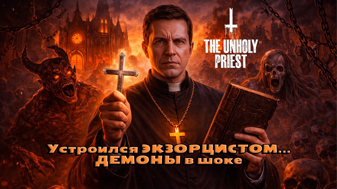 The Unholy Priest — Священник в хоррор-симуляторе: похороны, экзорцизм и скримеры (1 серия)