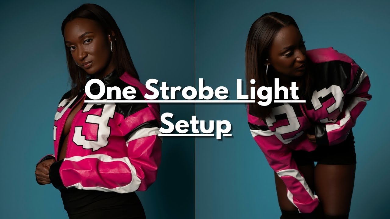 One light setup in studio